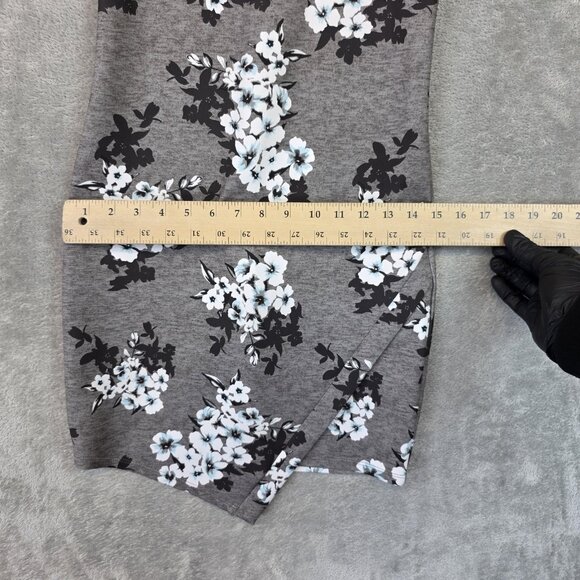 Hollister Dress Juniors XS Gray Floral Halter Bodycon Mini Sundress Casual - Picture 7 of 8